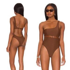 NEW Tularosa Adaire One Piece in Chocolate Brown XS
